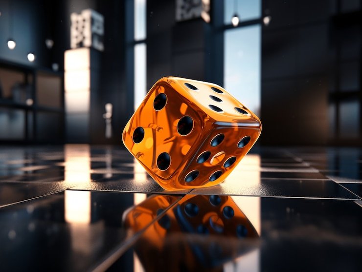 Antarmuka Dice Game inter77 di perangkat mobile dengan tombol untuk memilih prediksi hasil dadu